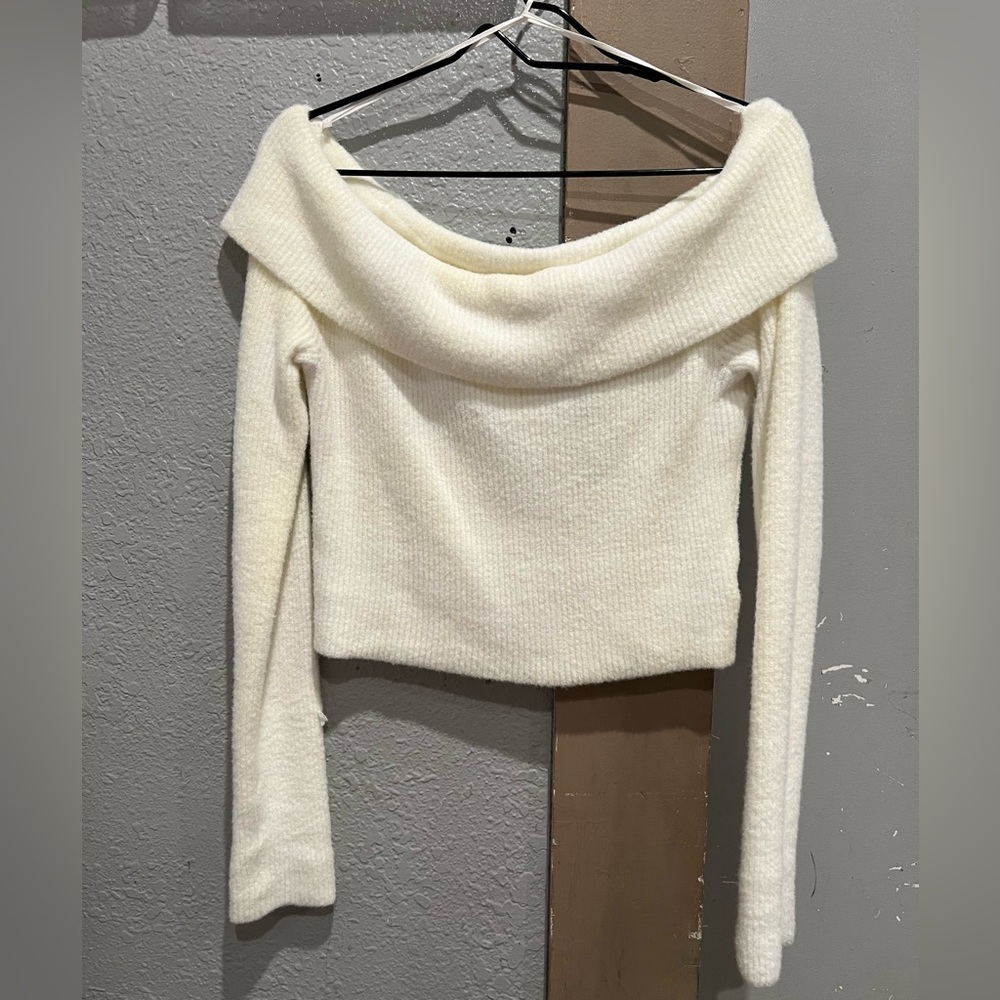Off the shoulder sweater